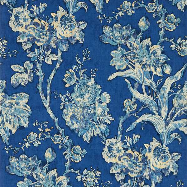 Sanderson Behang Fringed Tulip Toile Smalt