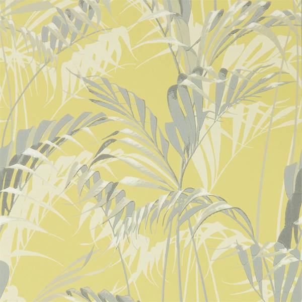 Sanderson Palm House Chartreuse/Grey -tapetti