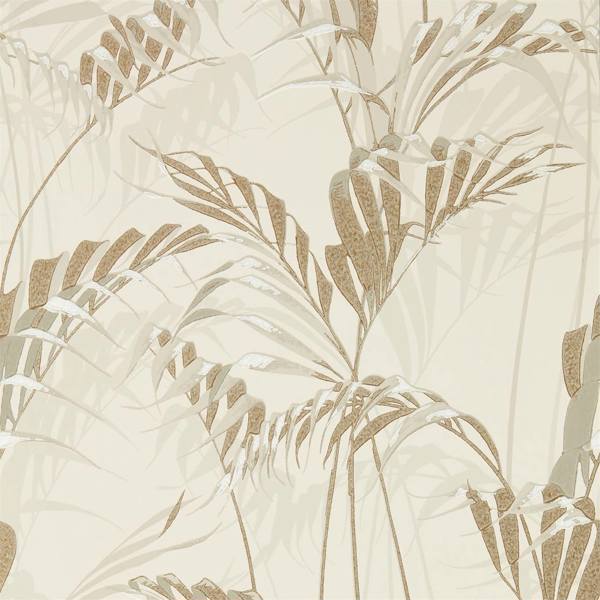 Sanderson Palm House Linen/Gilver -tapetti
