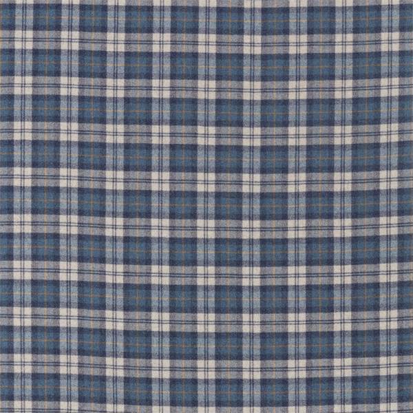 Fenton Check Indigo/Stone — Sanderson tygprov
