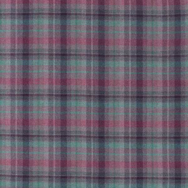 Samphrey Check Fig/Teal — Sanderson -kangasnäyte
