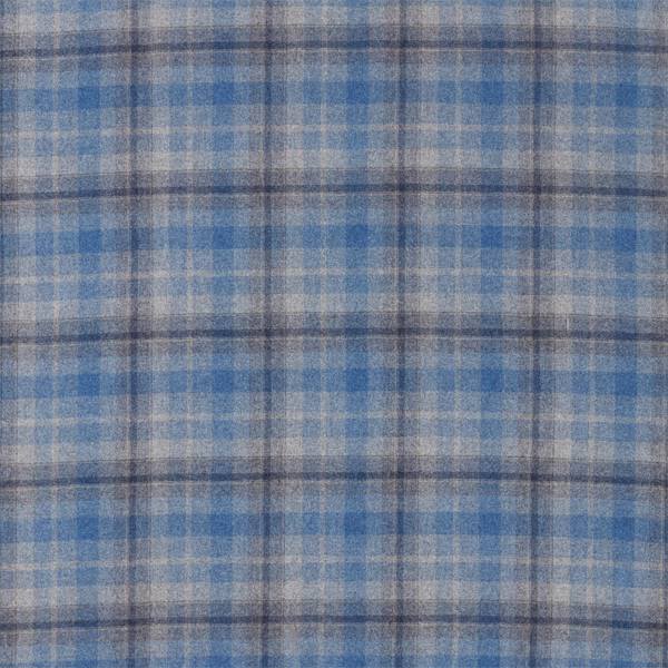 Samphrey Check Indigo/China — Sanderson -kangasnäyte