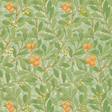 Morris and Co Behang Arbutus Green Terracotta
