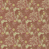 Morris Seaweed Red Gold — Morris & Co tapetprov