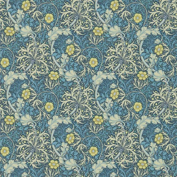 Morris and Co Tapet Morris Seaweed Ink Woad