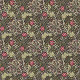 Morris Seaweed Ebony Poppy — Morris & Co tapetprov