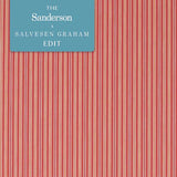 Melford Stripe Rowan Berry — Sanderson fabric sample