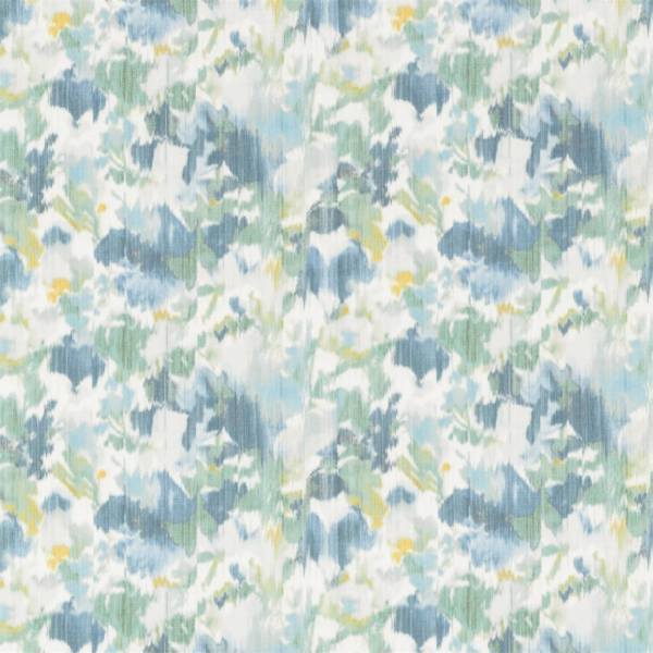 Sanderson Fabric Poet`s Garden Teal/Indigo