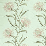 Sanderson Stof Catherinae Embroidery Silver Mint