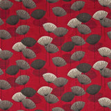 Dandelion Clocks Red — Sanderson fabric sample