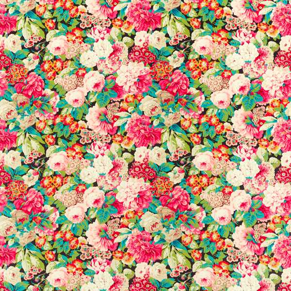Rose & Peony Cerise/ Veridian — Sanderson -kangasnäyte