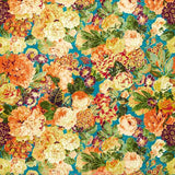 Sanderson Very Rose and Peony Kingfisher/Rowan Berry -tapetti