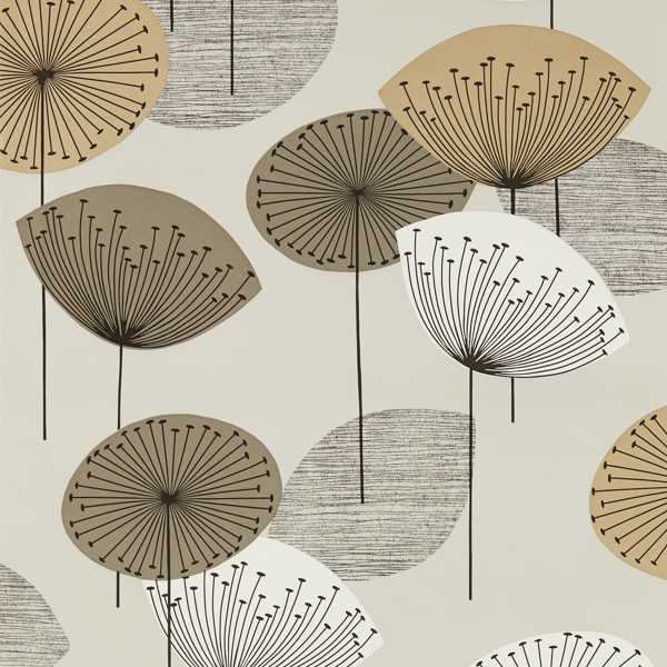 Sanderson Tapete Dandelion Clocks Metallic/Smoke Tree