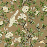 Sanderson Behang Caverley Gold Metallic/Gardenia Green