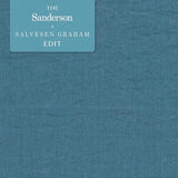 Rue Linen Petrol — Sanderson -kangasnäyte