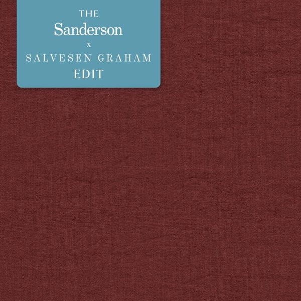 Rue Linen Wine — Sanderson -kangasnäyte
