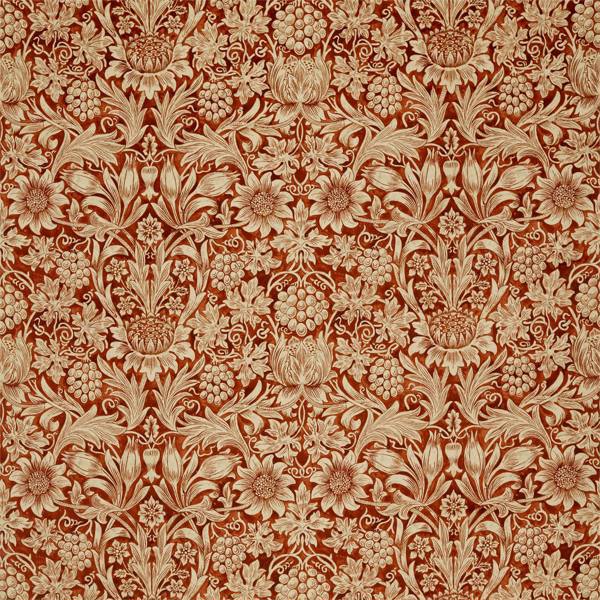 Morris and Co Stoff Sunflower Velvet Sunflower Velvet Saffron Vellum