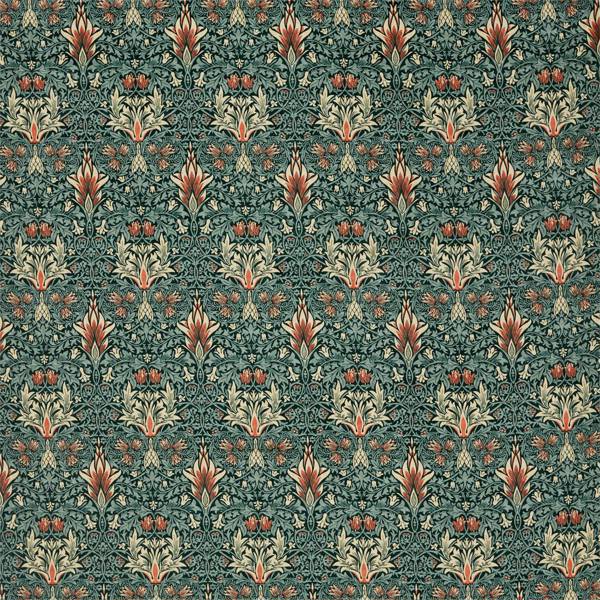 Morris and Co Snakeshead Velvet Thistle Russet -kangas