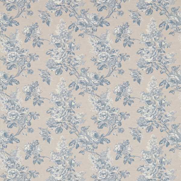 Sorilla Damask Delft/Linen — Sanderson stofstaal