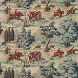 Tally Ho Teal/Ruby — Sanderson -kangasnäyte