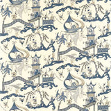 Pagoda River Indigo/Blue — Sanderson -kangasnäyte
