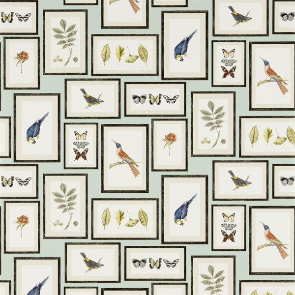 Sanderson Tapete Picture Gallery Aqua/Multi