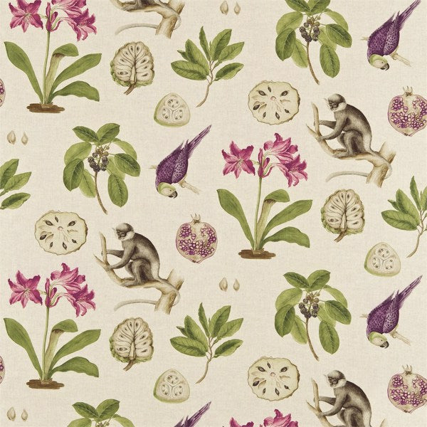 Sanderson Stof Capuchins Boysenberry