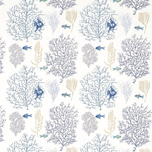 Sanderson Coral & Fish Marine/Blue -kangas