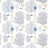 Sanderson Coral & Fish Marine/Blue -kangas