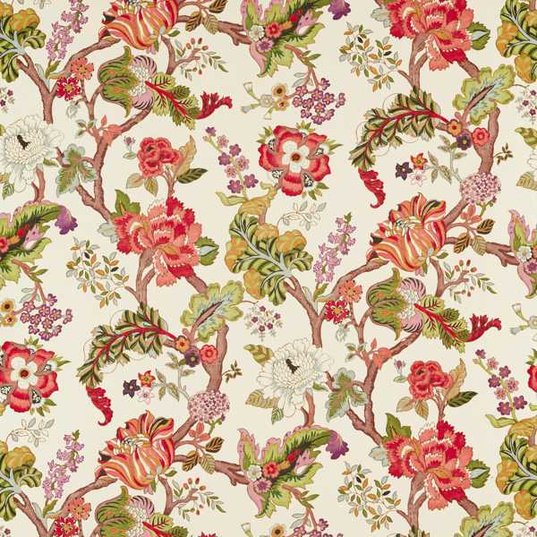 Sanderson Stoff Fusang Tree Cinnabar Red