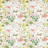 Sanderson Fabric Crane & Frog Lotus Pink/Gosling