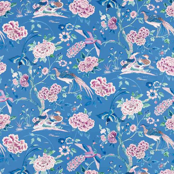 Indienne Peacock Blueberry — Sanderson -kangasnäyte