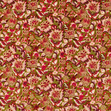 Sanderson Stoff Amara Butterfly Olive /Lotus Pink