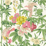 Sanderson Wallpaper Bamboo & Birds Scallion Green