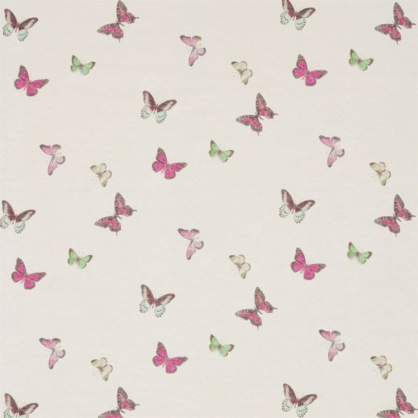 Sanderson Stoff Butterfly Voile Fuchsia/Cream