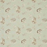 Squirrel & Hedgehog Seaspray/Charcoal — Sanderson -kangasnäyte