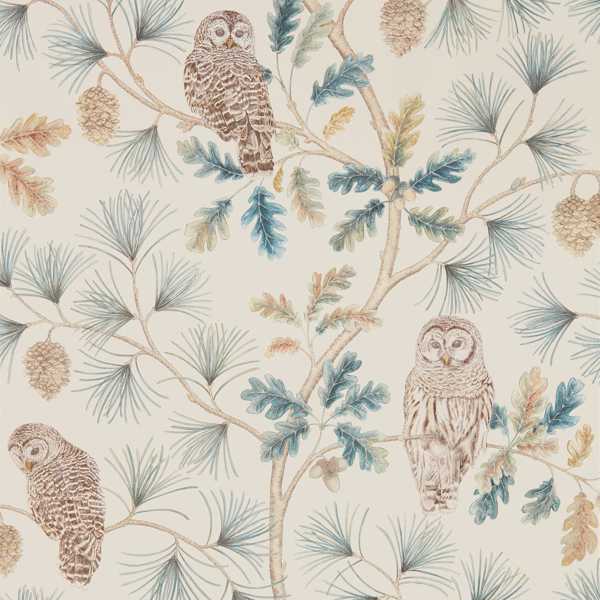 Sanderson Tapet Owlswick (Wallpaper) Teal