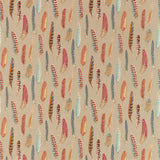 Sanderson Stof Lismore Teal/Russet