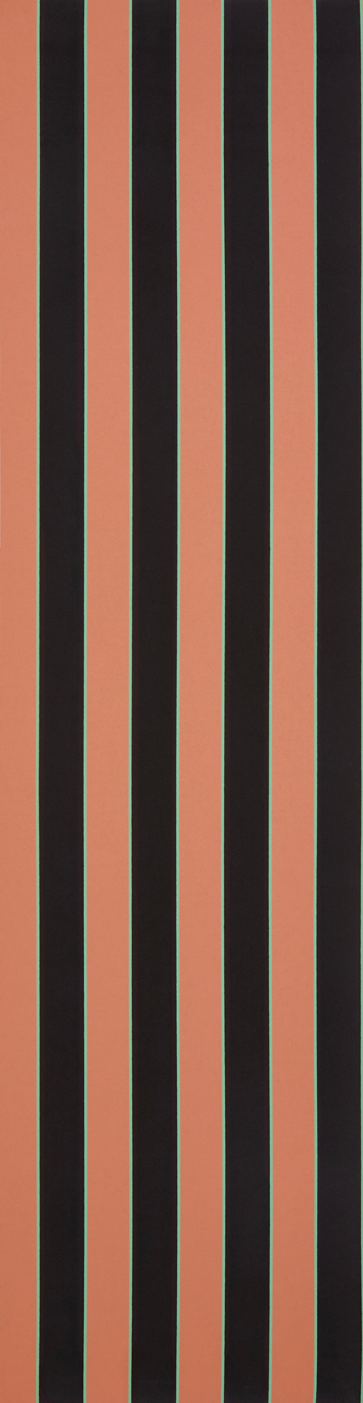 Regency stripe terracotta — Osborne & Little -tapettinäyte
