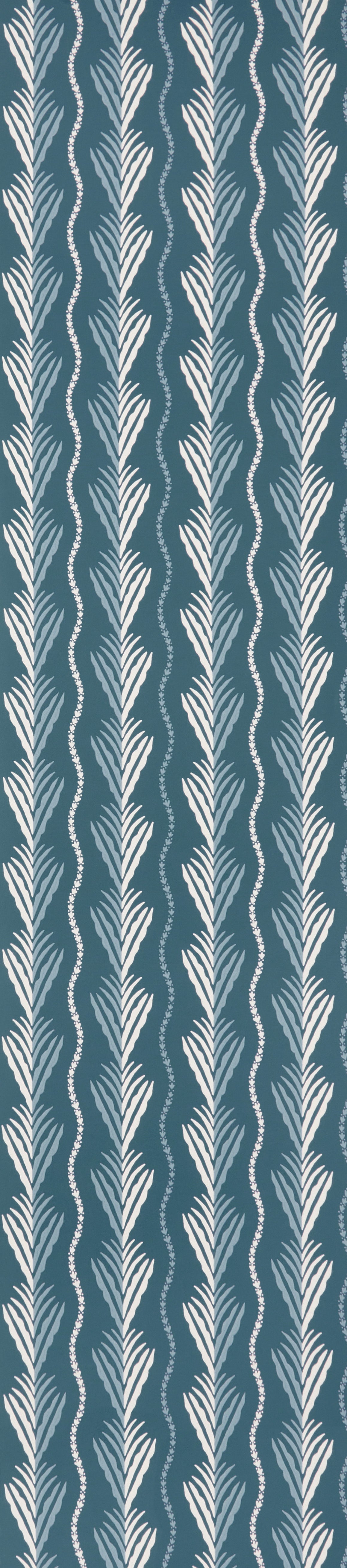 Osborne and Little Tapete Meridor Indigo blue green