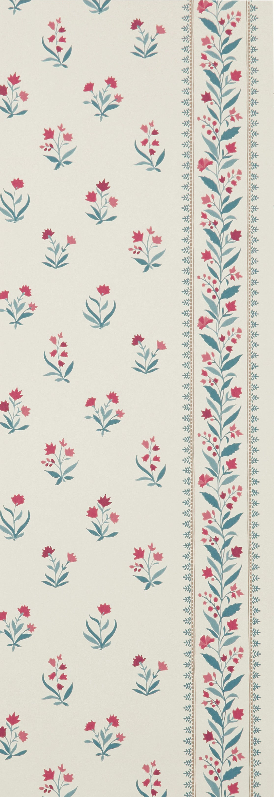 Osborne and Little Petit dapuri Blue red -tapetti