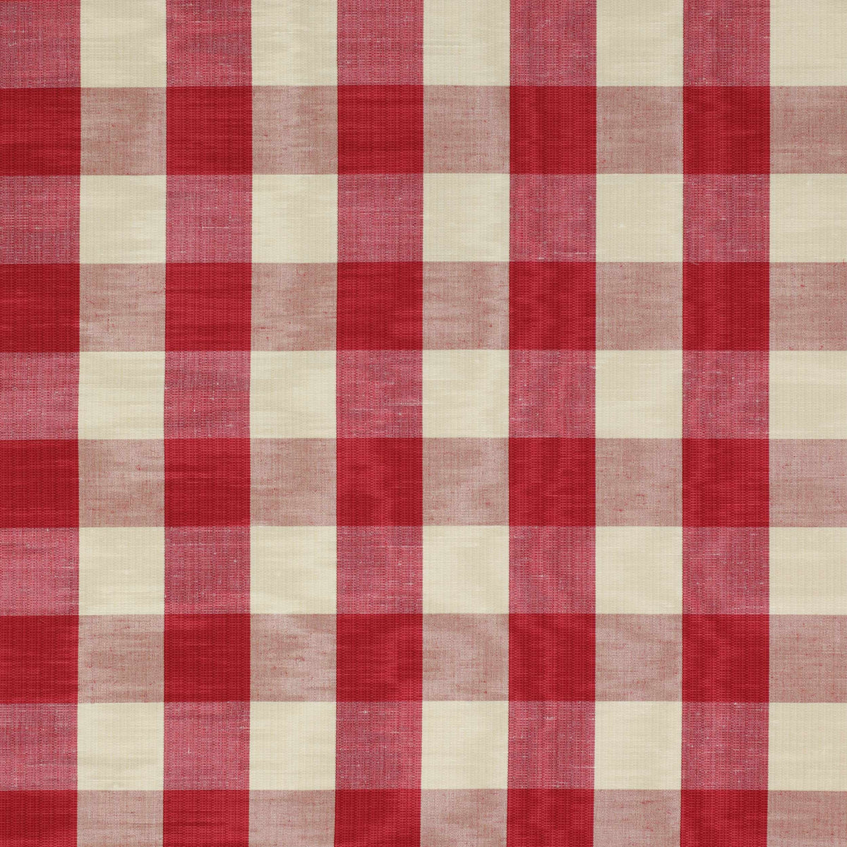 Eaton Check Dark Red — Colefax & Fowler -kangasnäyte