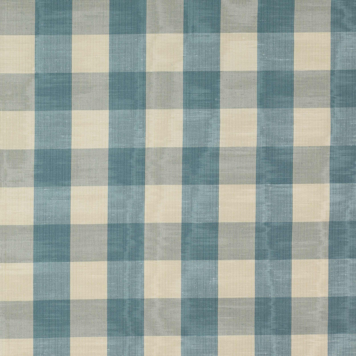 Eaton Check Turquoise — Colefax & Fowler -kangasnäyte