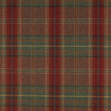 Galloway Plaid Red Green — Colefax & Fowler Stoffmuster