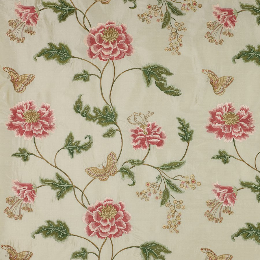 Oriental Poppy Stof — Colefax & Fowler