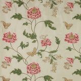 Oriental Poppy Pink Grn — Colefax & Fowler -kangasnäyte