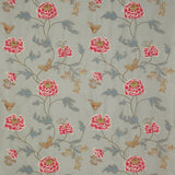 Oriental Poppy Silver — Colefax & Fowler -kangasnäyte
