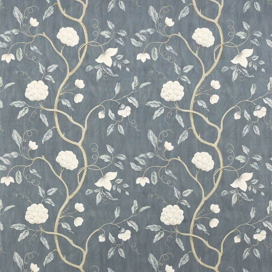 Colefax and Fowler Tyg Snow Tree Blue