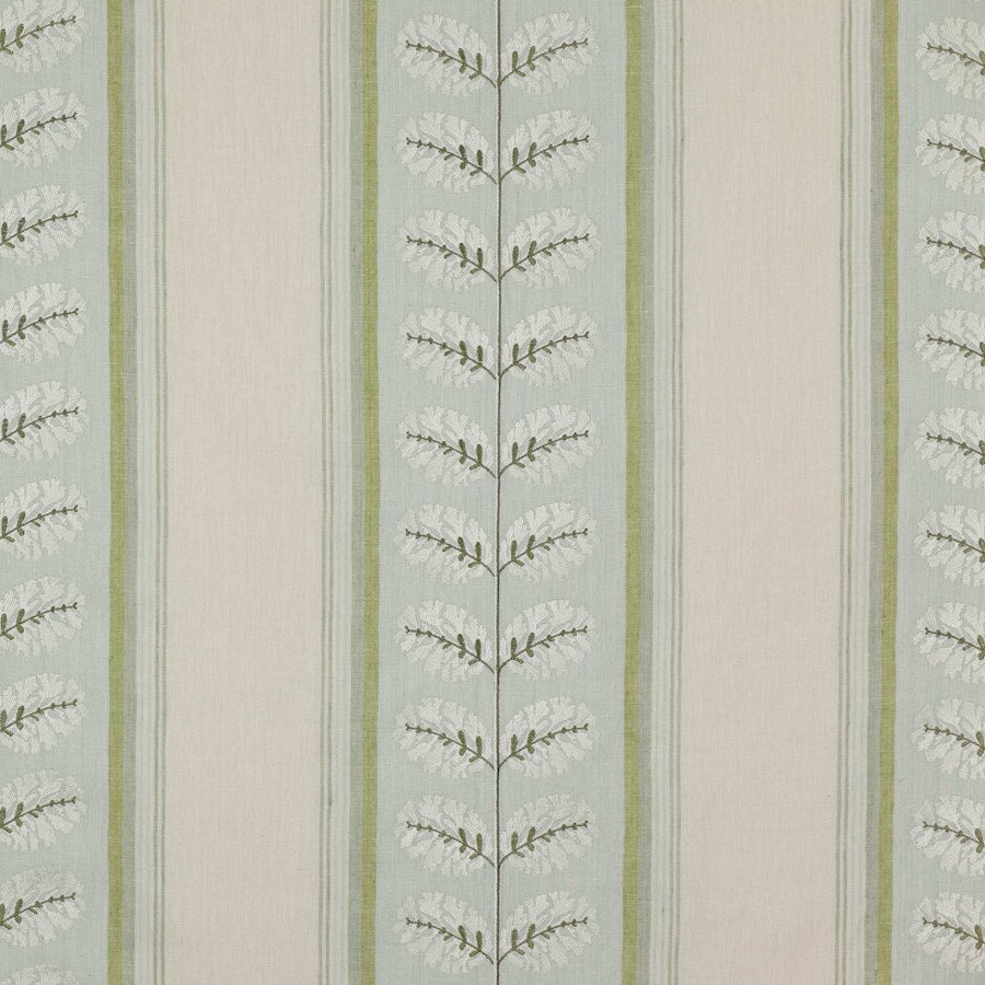 Colefax and Fowler Tyg Woodcote Stripe Aqua Grn