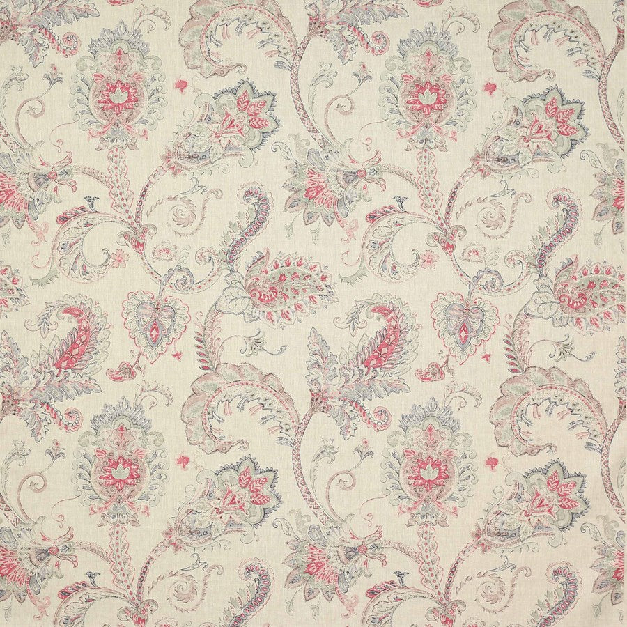 Colefax and Fowler Stoff Cassius Pink Blue